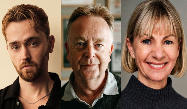 Profile pictures of Felix, Greg, and Kate Mosse.