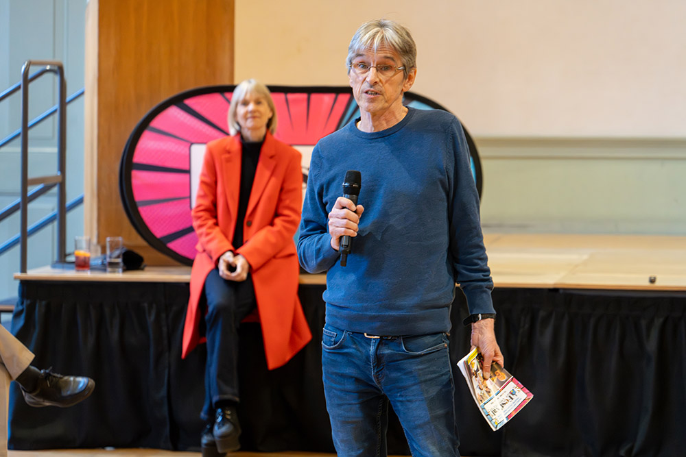 Festical Chairman phil Hewitt speaks at the Festival of Chichester 2026 brochure launch.