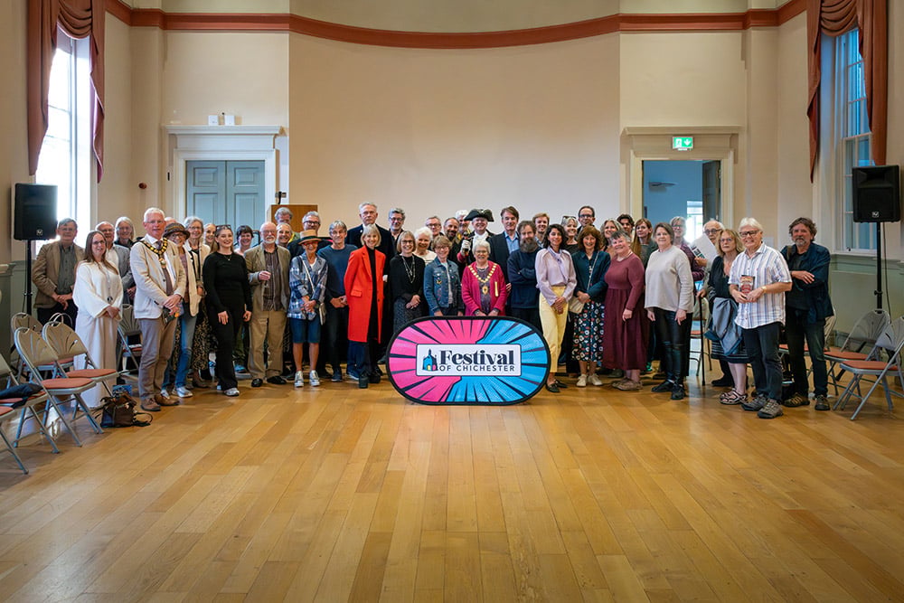 The event organisers, supporters and friends of the Festival of Chichester in 2026.